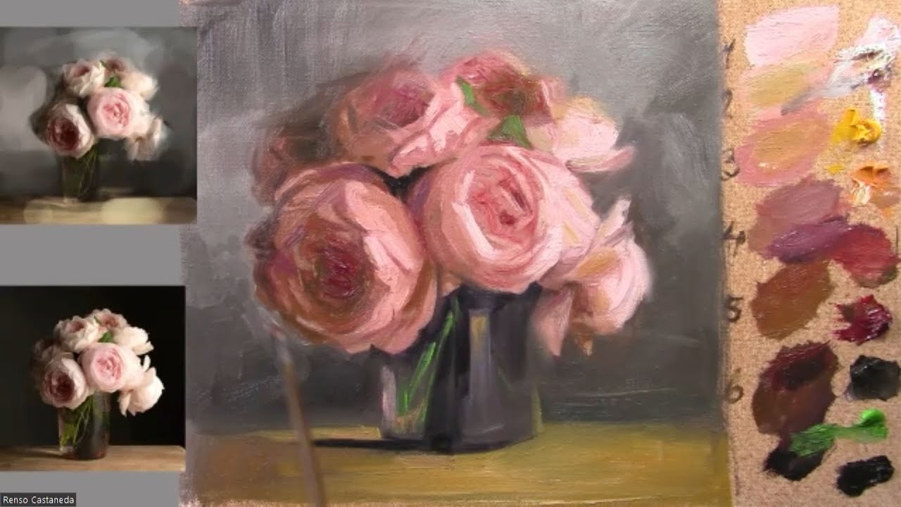 how to paint flowers